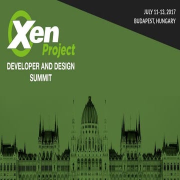 XPDDS17: Virtualization at Huawei: Usage, Value-add and Challenges - Jinsong ...