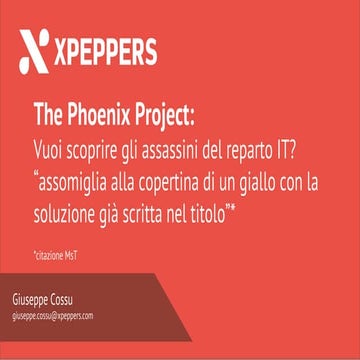 The Phoenix Project: un romanzo sull'IT