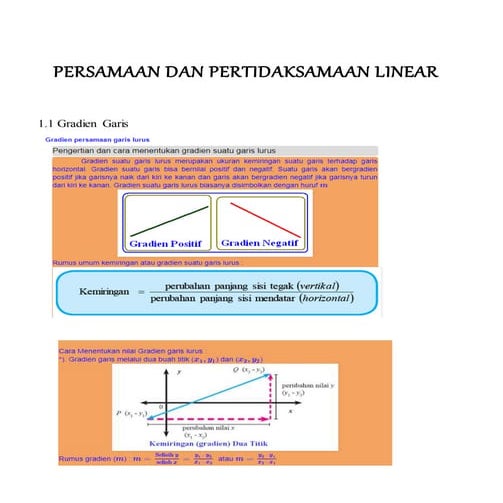 X persamaan dan pertidaksamaan