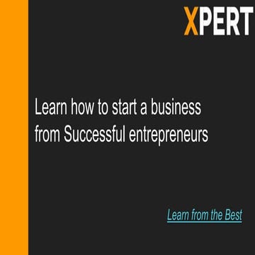 Learn how to start a business from successful entrepreneurs