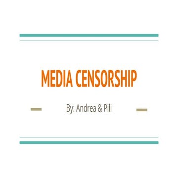 Media Censorship