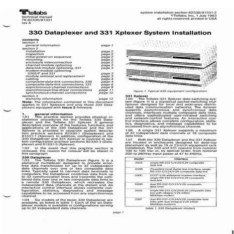 X Plexer Manual Tellabs