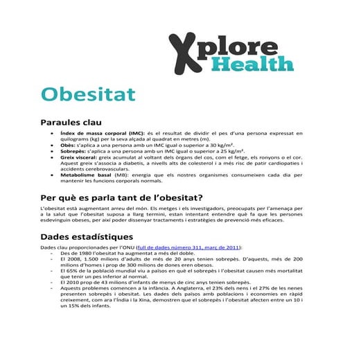 Discussion continuum: Obesitat