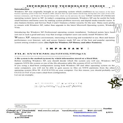 WinXP Installation A-Z