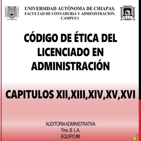 CÓDIGO DE ÉTICA DEL LICENCIADO EN ADMINISTRACIÓN | PPT