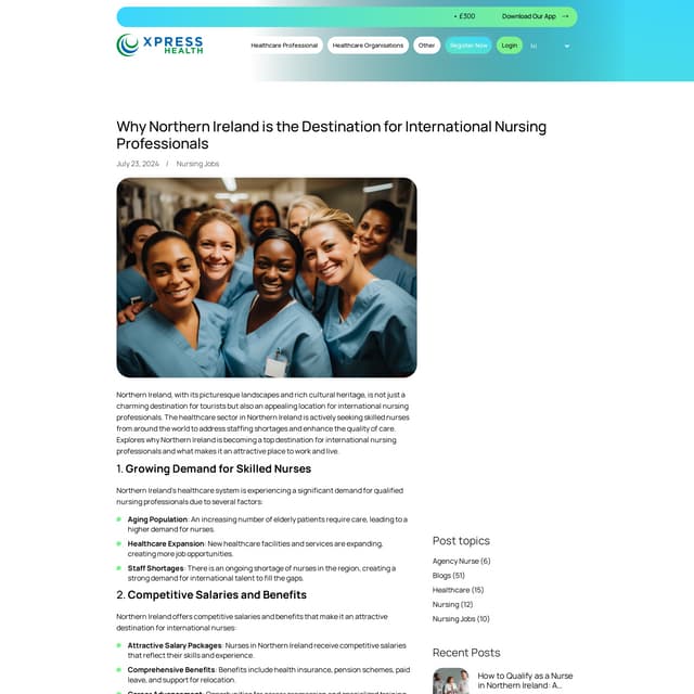 Why Northern Ireland is the Destination for International Nursing ...