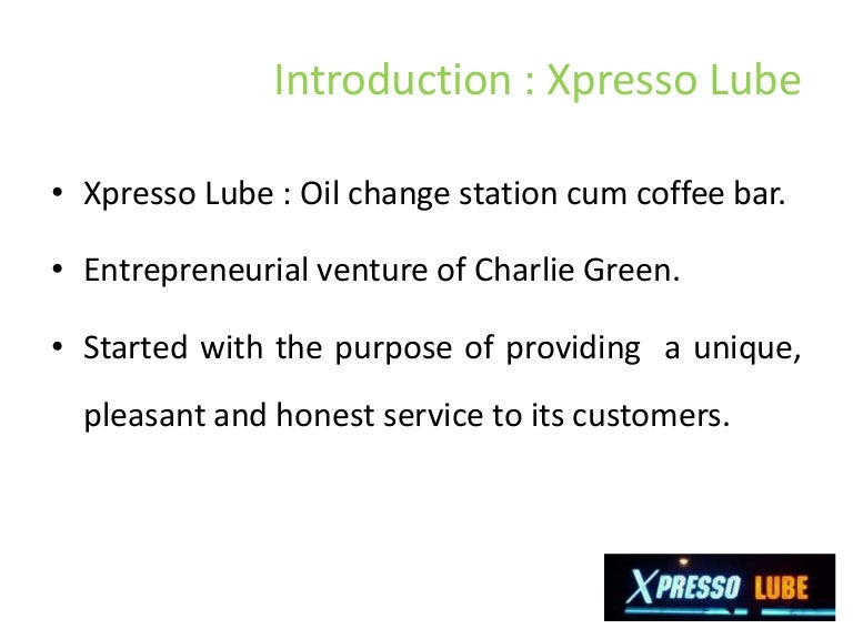 Xpresso lube case study picture