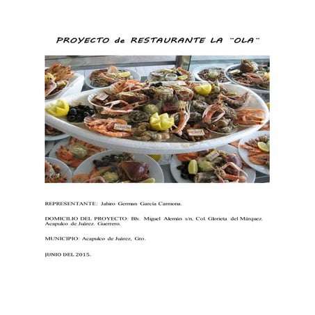X proyecto restaurantela ola