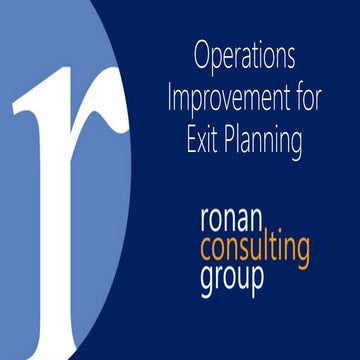 Operations in Exit Planning