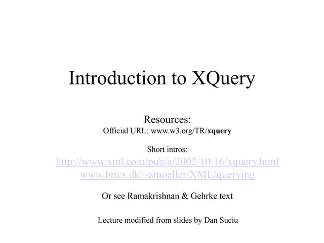 xquery.ppt Add more information to your upload