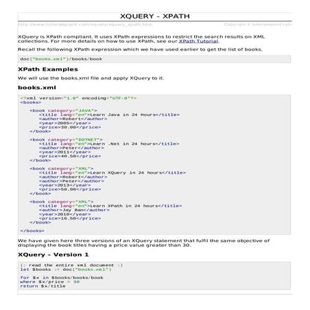 Xquery xpath | PDF