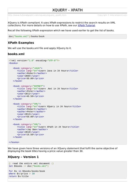 Xquery xpath | PDF