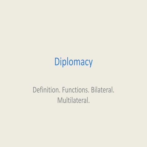 C9 - Diplomacy