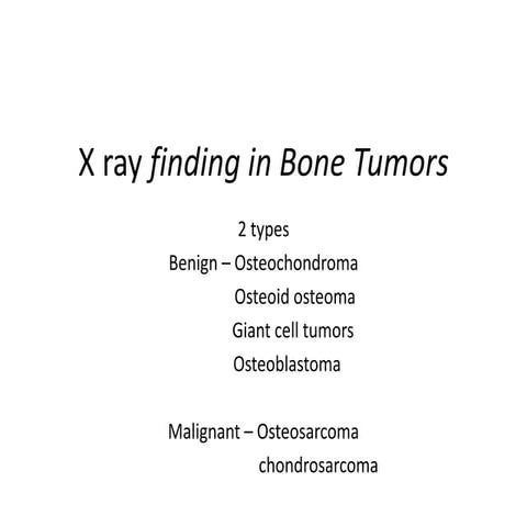 X ray finding in Bone Tumors.pptx