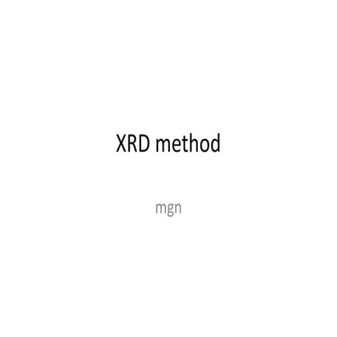 XRD meebehheheehhehehehehehehehthod.pptx