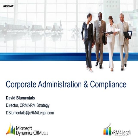 xRM4Legal Corporate Admin & Compliance