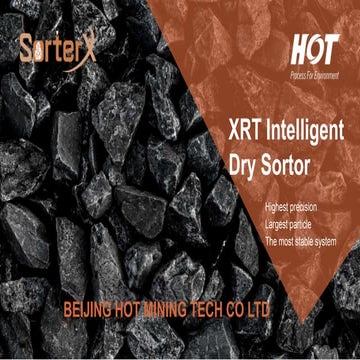 Xrt x ray transmission ore sorter intelligent dry separation-hot mining ...