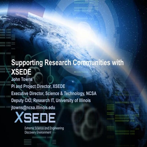 Supporting Research Communities with XSEDE
