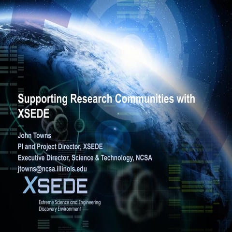 Supporting Research Communities with XSEDE