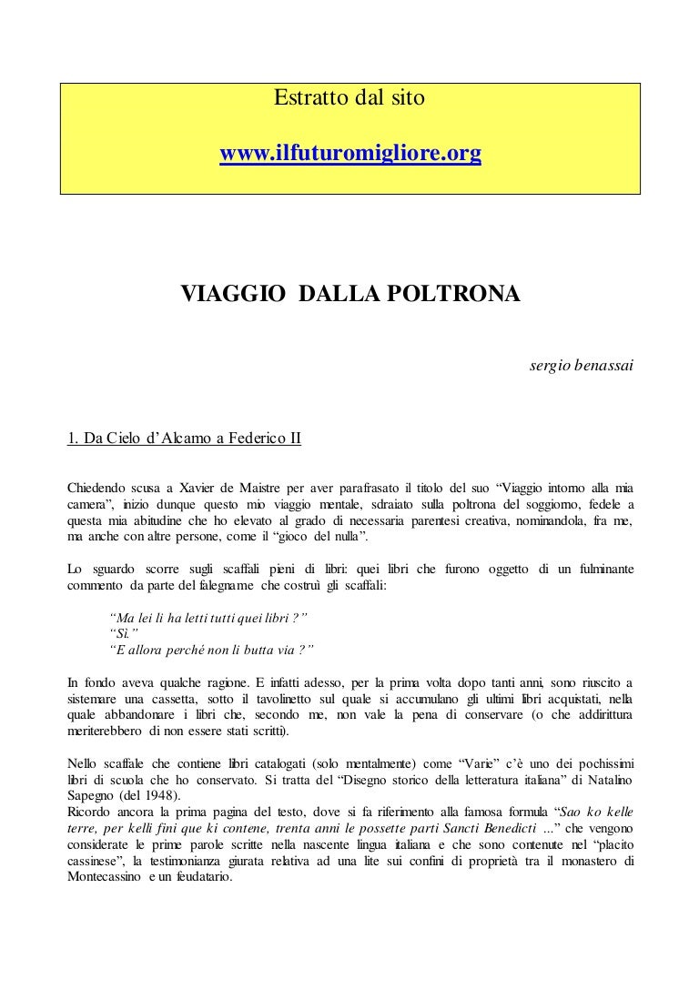 Viaggio Dalla Poltrona