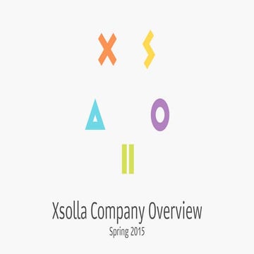 Company overview (Spring 2015)