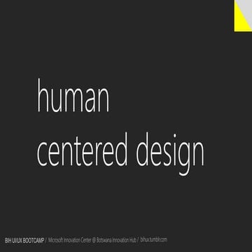 BIH - Human Centered Design 