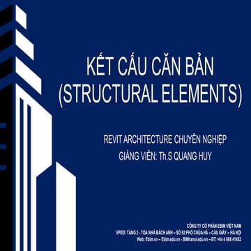 Giáo trình Revit Architecture - Bài 3