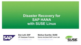 Disaster Recovery for SAP HANA with SUSE Linux
