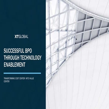 Sucessful BPO Through Technology Enablement