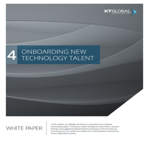 White Paper: Onboarding New Technology Talent