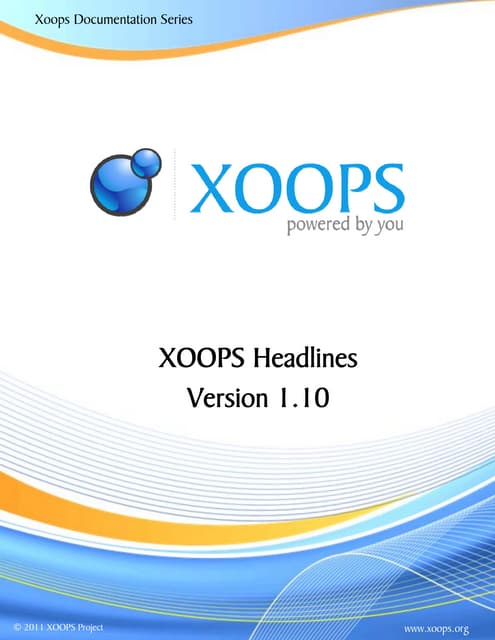 XOOPS Headlines Module Tutorial