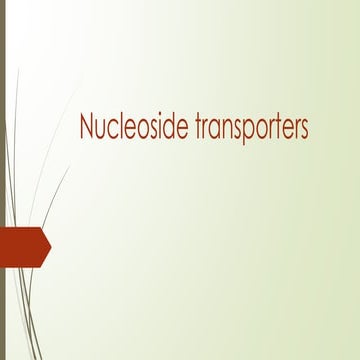  Nucleoside transporters