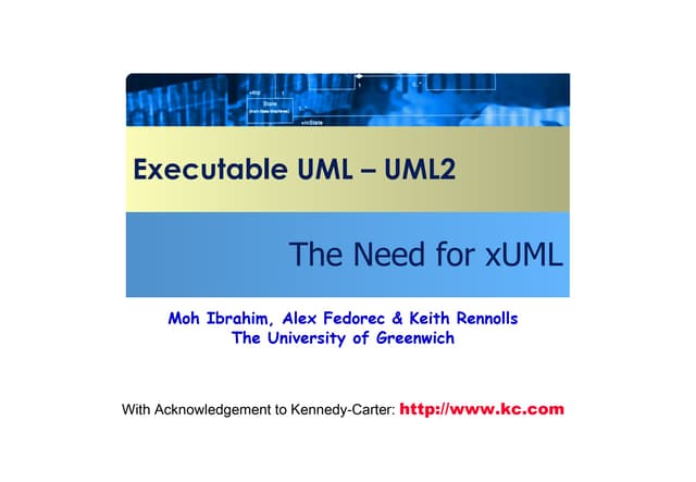 Executable UML – UML2