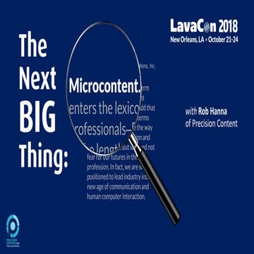 Rob Hanna - The Next Big Thing: Microcontent
