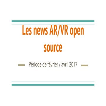 Meetup XVRRAA #2 : Les news de l'open source