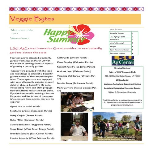 May 2013 Louisiana School Gardening News