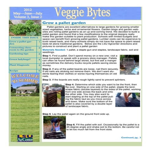 Activities For Thematic Unit The Garden | PDF