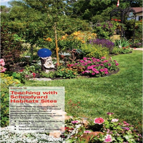 Schoolyard Habitats: How to Guide - Part 3, Teaching with Schoolyard Habitats...