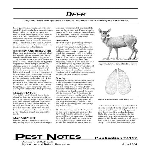 Deer Control Options | PDF
