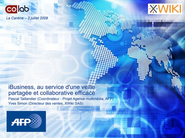 iBusiness, au service d'une veille  partagée et collaborative efficace
