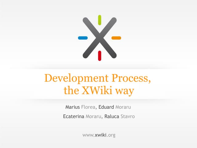 Development Process, the XWiki way