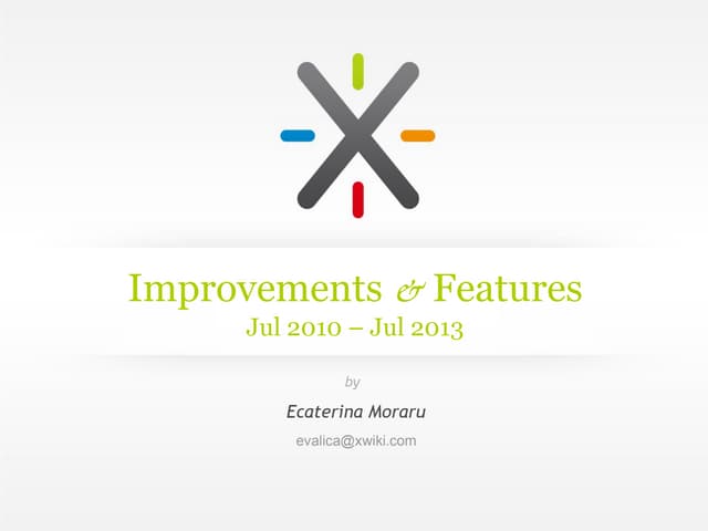 XWiki Improvements Review (ver 2.4 - 5.1)