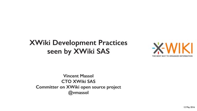 XWiki SAS development practices