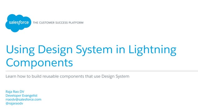 Using Design System in Lightning Components