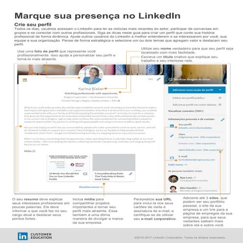 Checklist Melhorias para Perfil LinkedIn | PDF