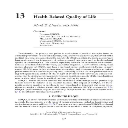 Xx..health related quality of lif e