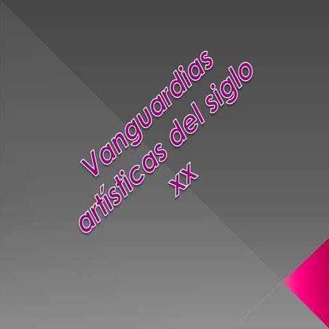 Vanguardias Artísticas del Siglo XX