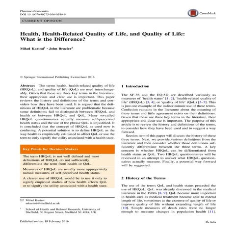 Xx health, health related quality of life, and quality of life