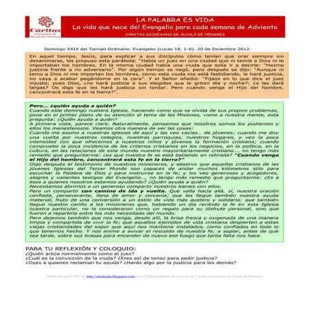 Xxix tiempo ordinario