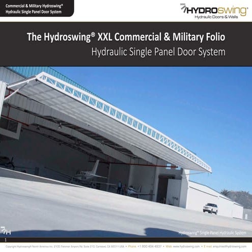 Hydroswing® Helicopter Hangar Facility Door Systems/Hydraulic Doors | PDF